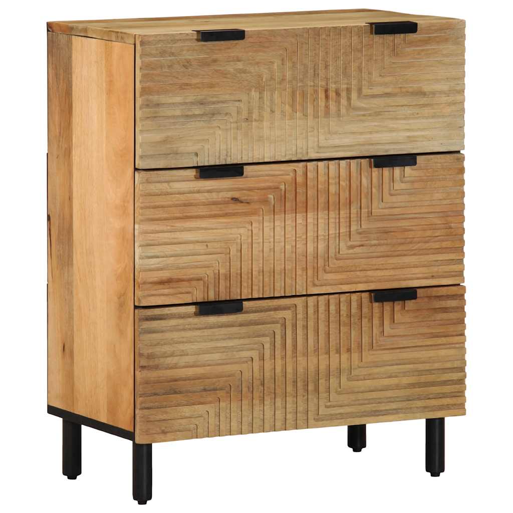 vidaXL Sideboards 2 pcs Brown 60x33x75 cm Solid Wood Mango