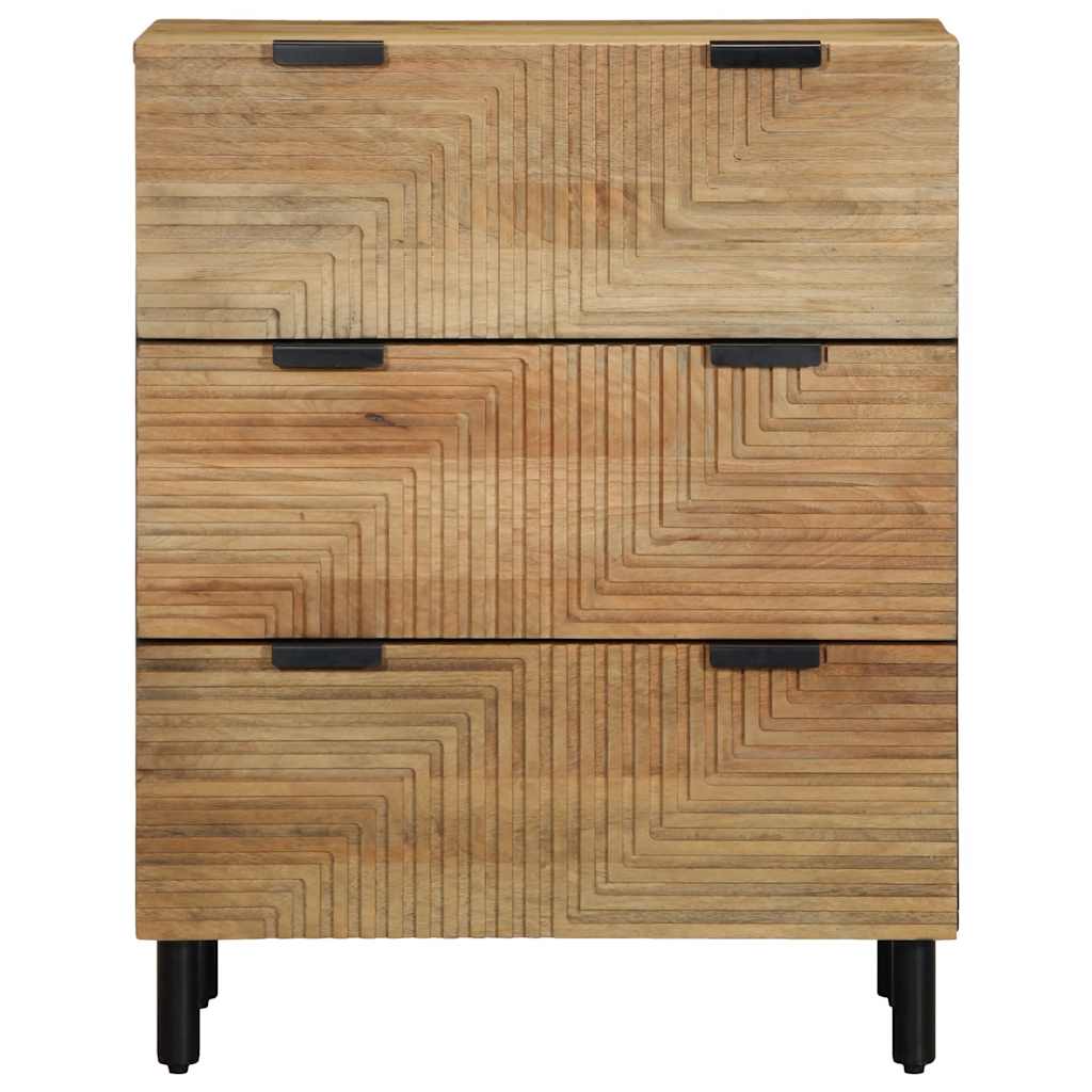 vidaXL Sideboards 2 pcs Brown 60x33x75 cm Solid Wood Mango