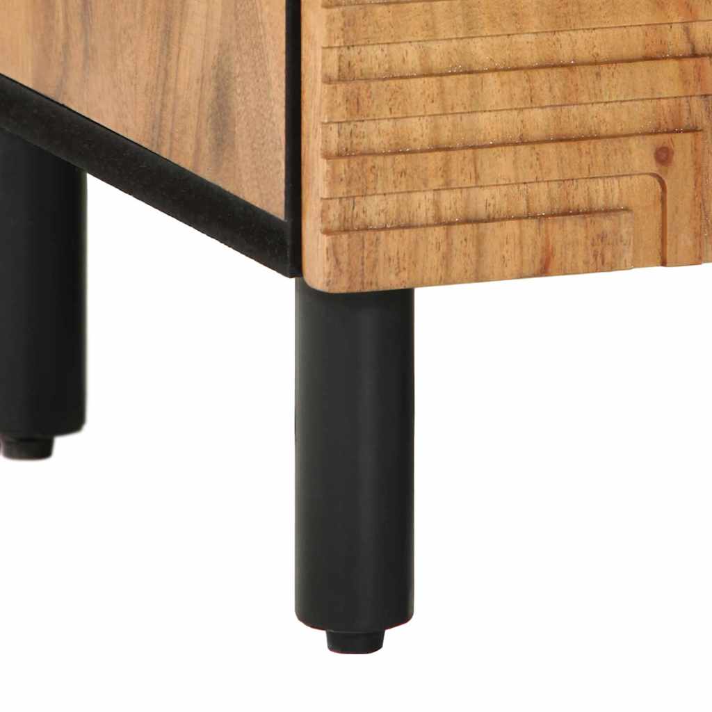 Bathroom Cabinet Set 2 pcs Natural 62 x 33 x 58 cm