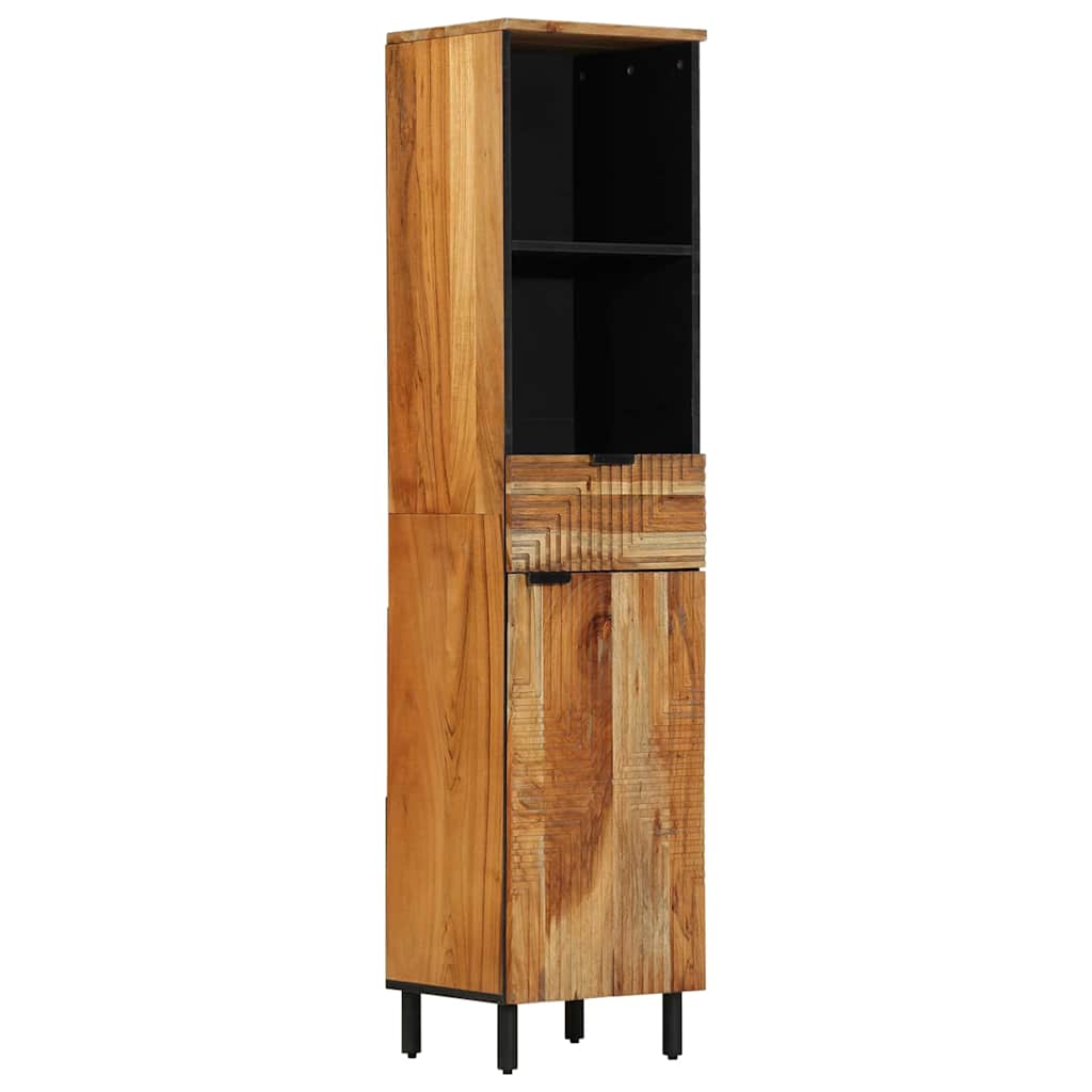 Bathroom Cabinet Set 5 pcs Natural 38 x 33 x 160 cm