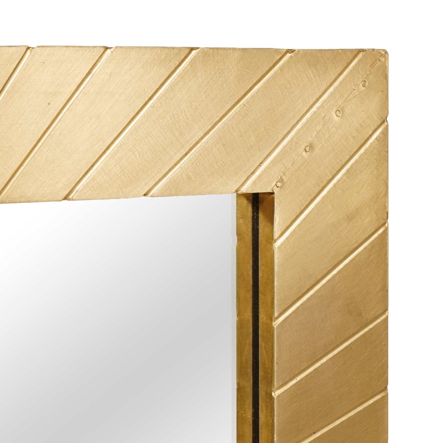 Bathroom Cabinet Set 2 pcs Black and Brass Solid Mango Wood