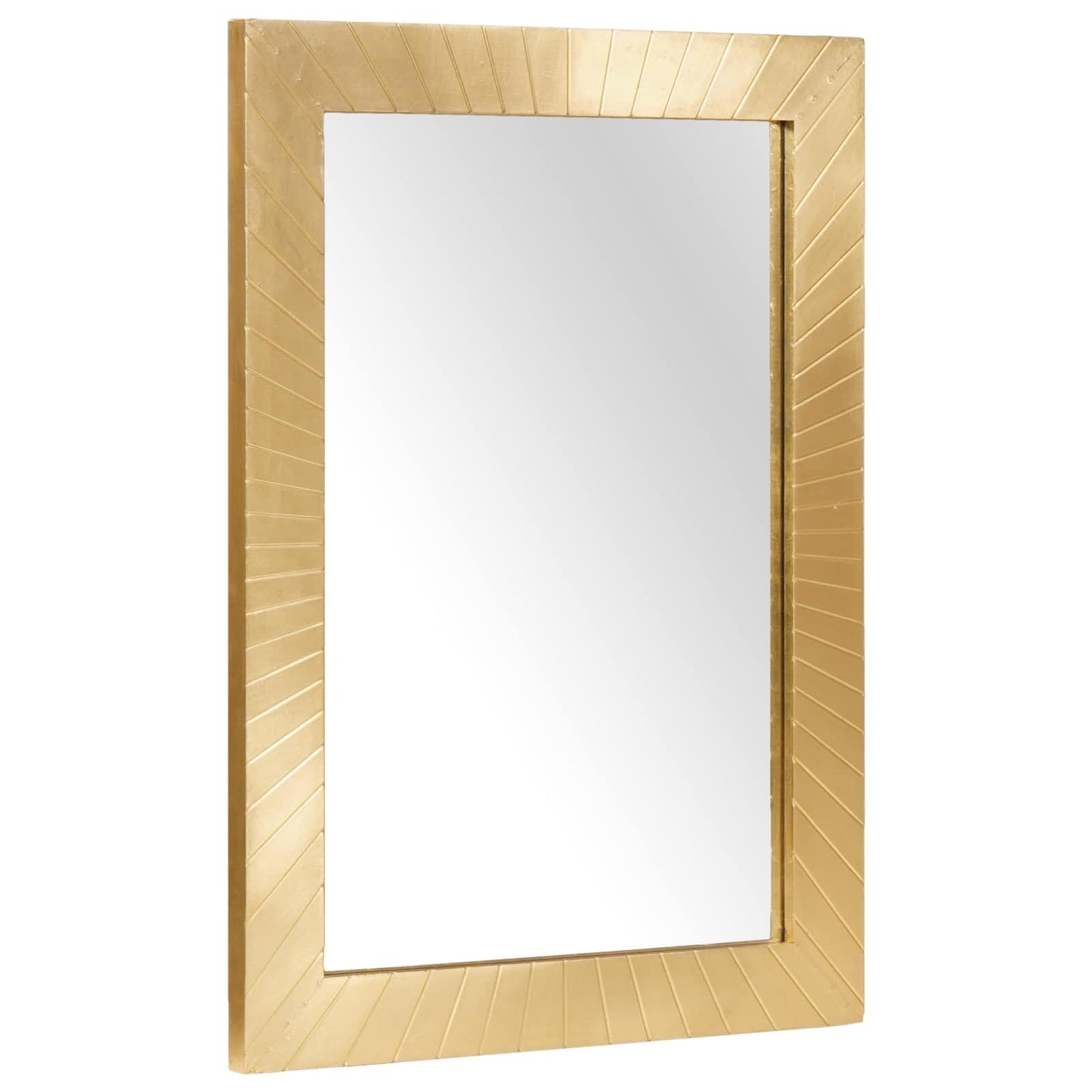 Bathroom Cabinet Set 2 pcs Black and Brass Solid Mango Wood