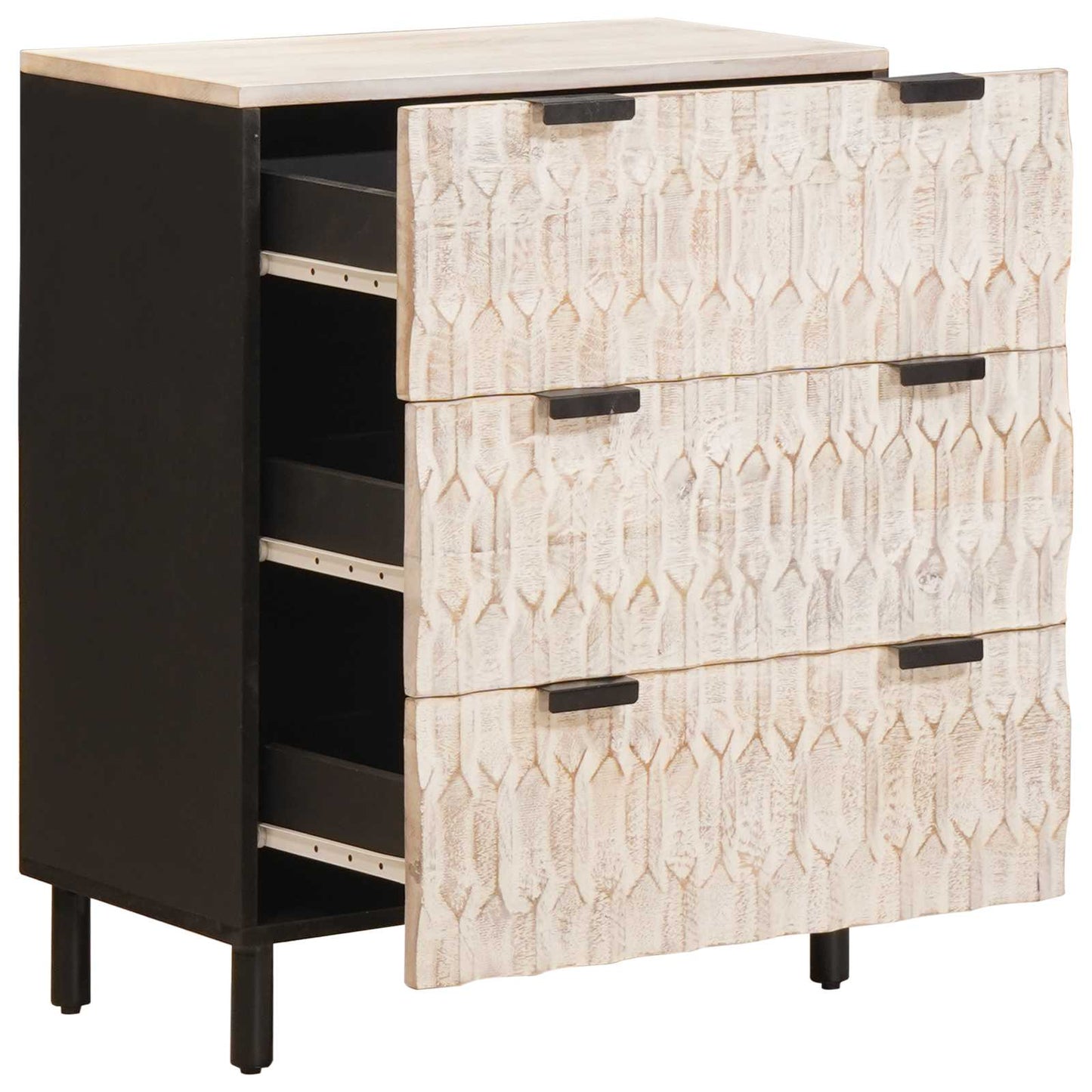 Sideboard 2 pcs 60 x 33 x 75 cm Solid Mango Wood