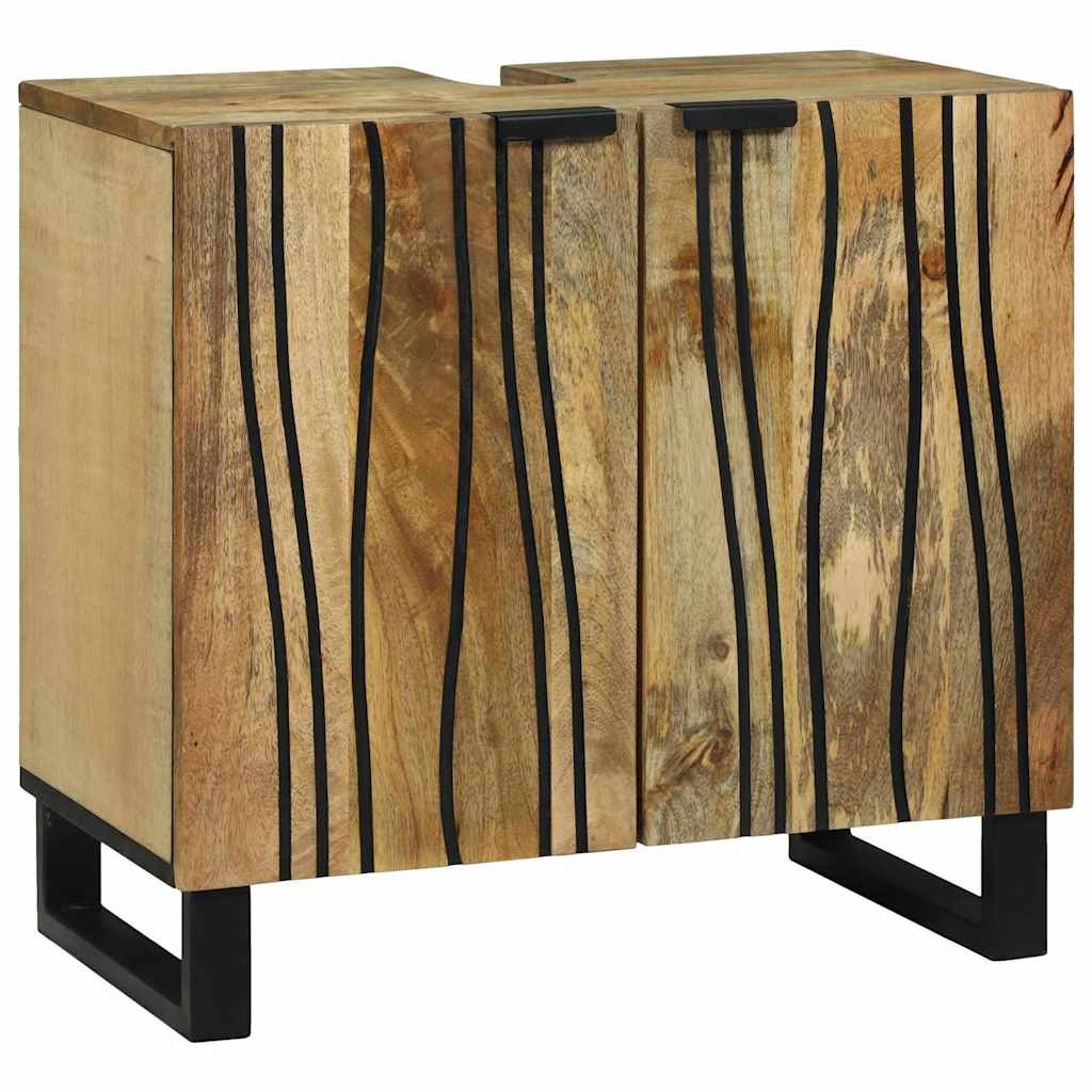 Bathroom Furniture Set with Drawer 3 pcs Brown Engineered Wood
