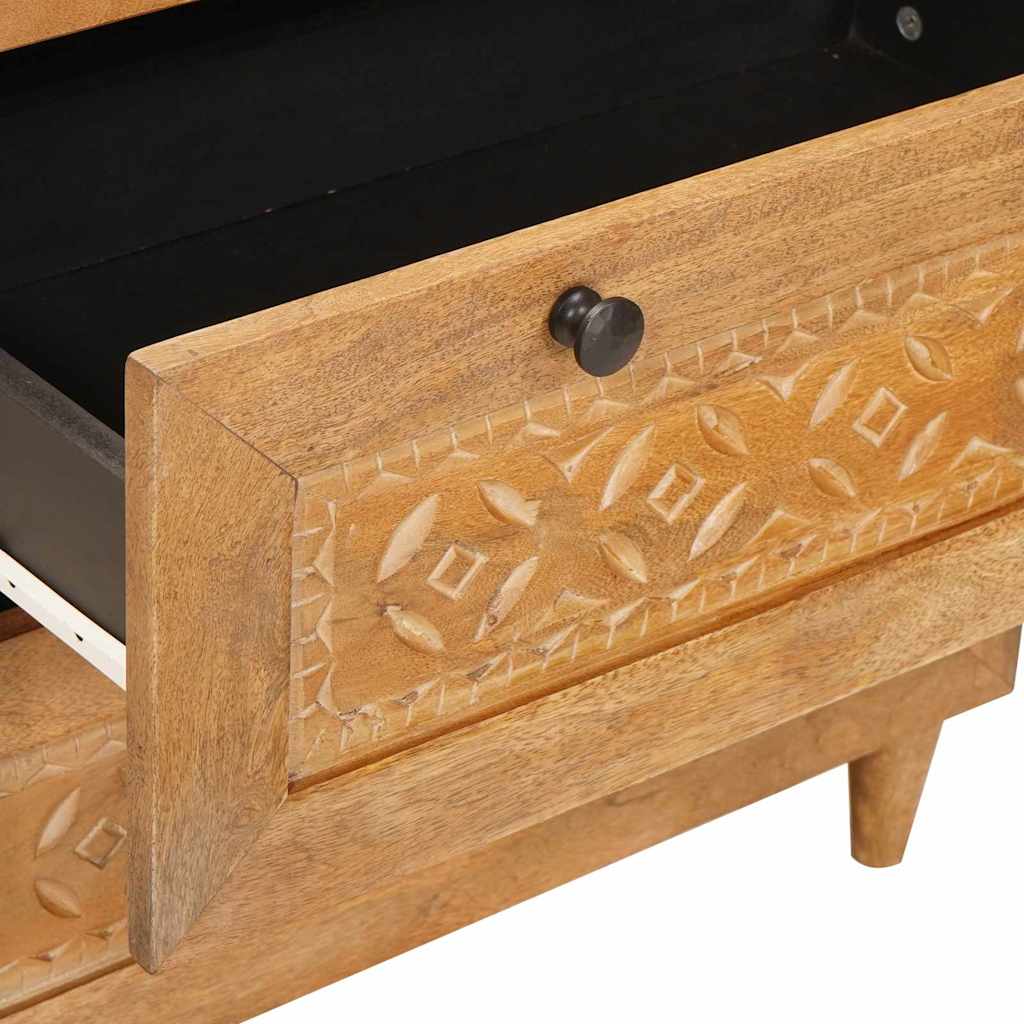 Sideboard 2 pcs 120 x 33.5 x 75 cm Solid mango wood Brown