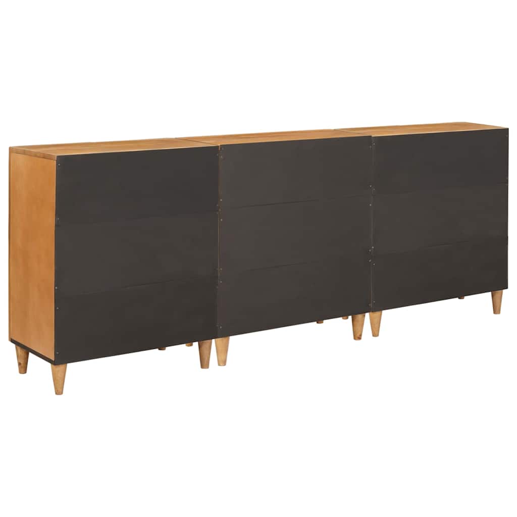 Sideboard 3 pcs 180 x 33.5 x 75 cm Solid mango wood Brown