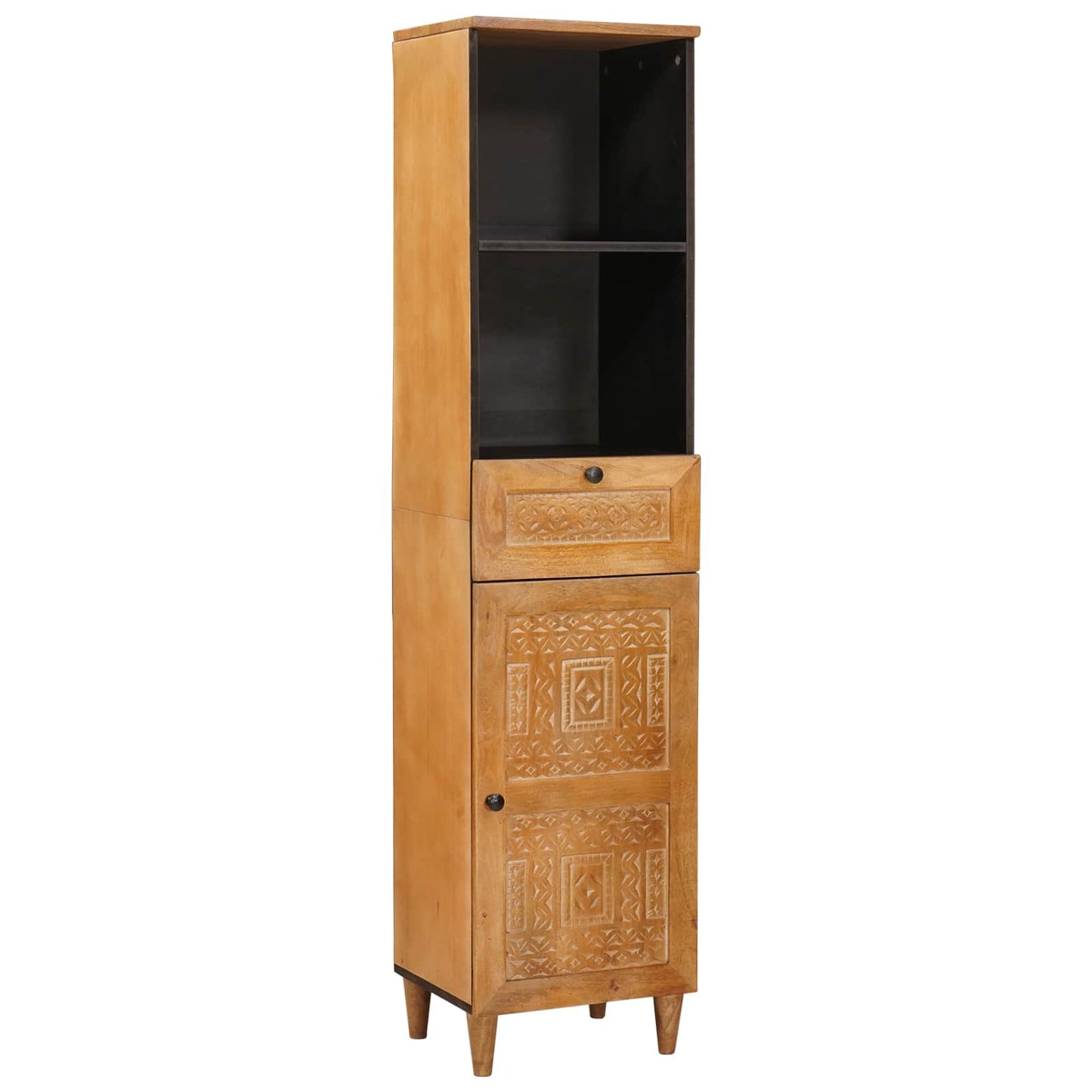 Bathroom Furniture Set with Drawer 3 pcs Brown Engineered Wood