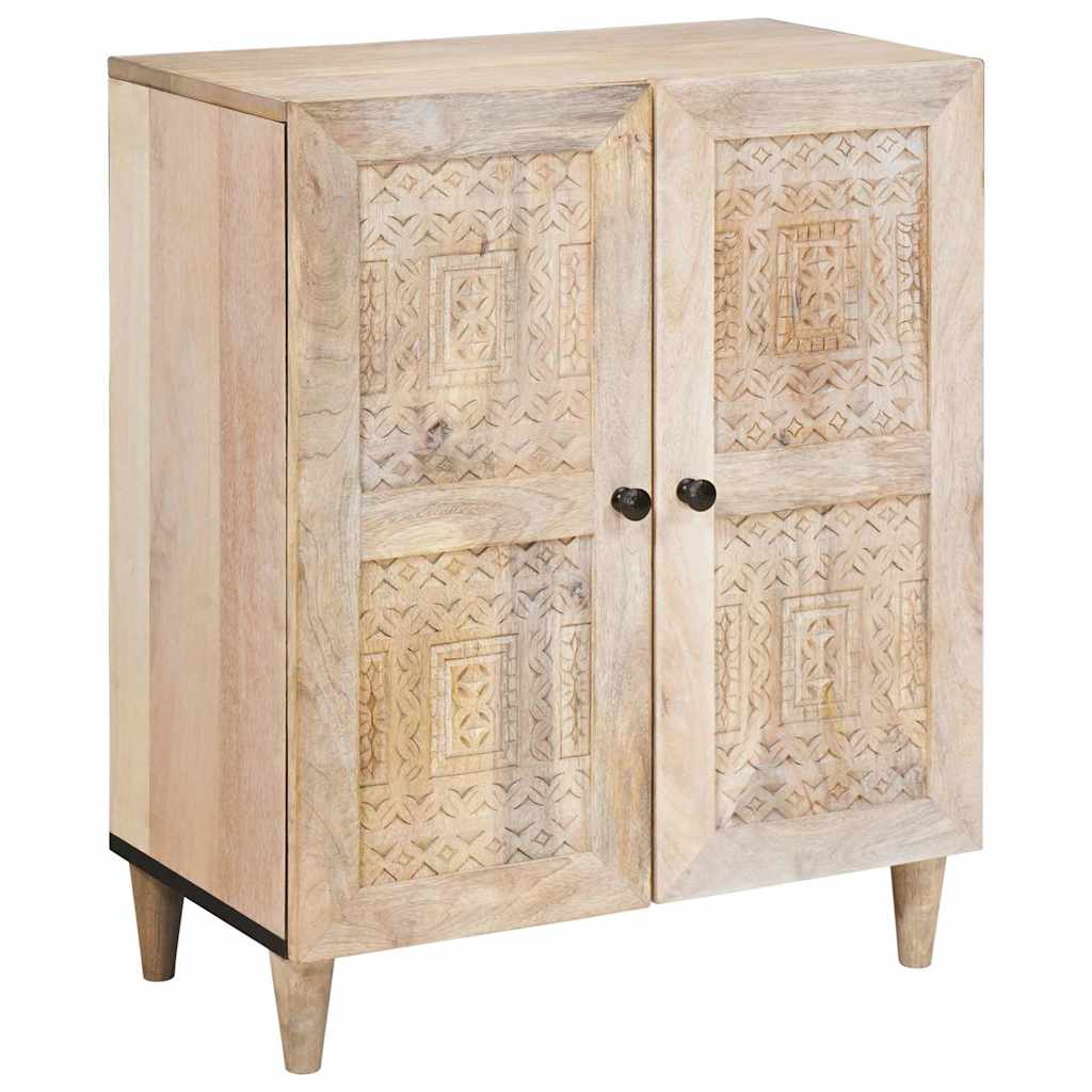 Sideboard 3 pcs White 180 x 33.5 x 75 cm Solid mango wood