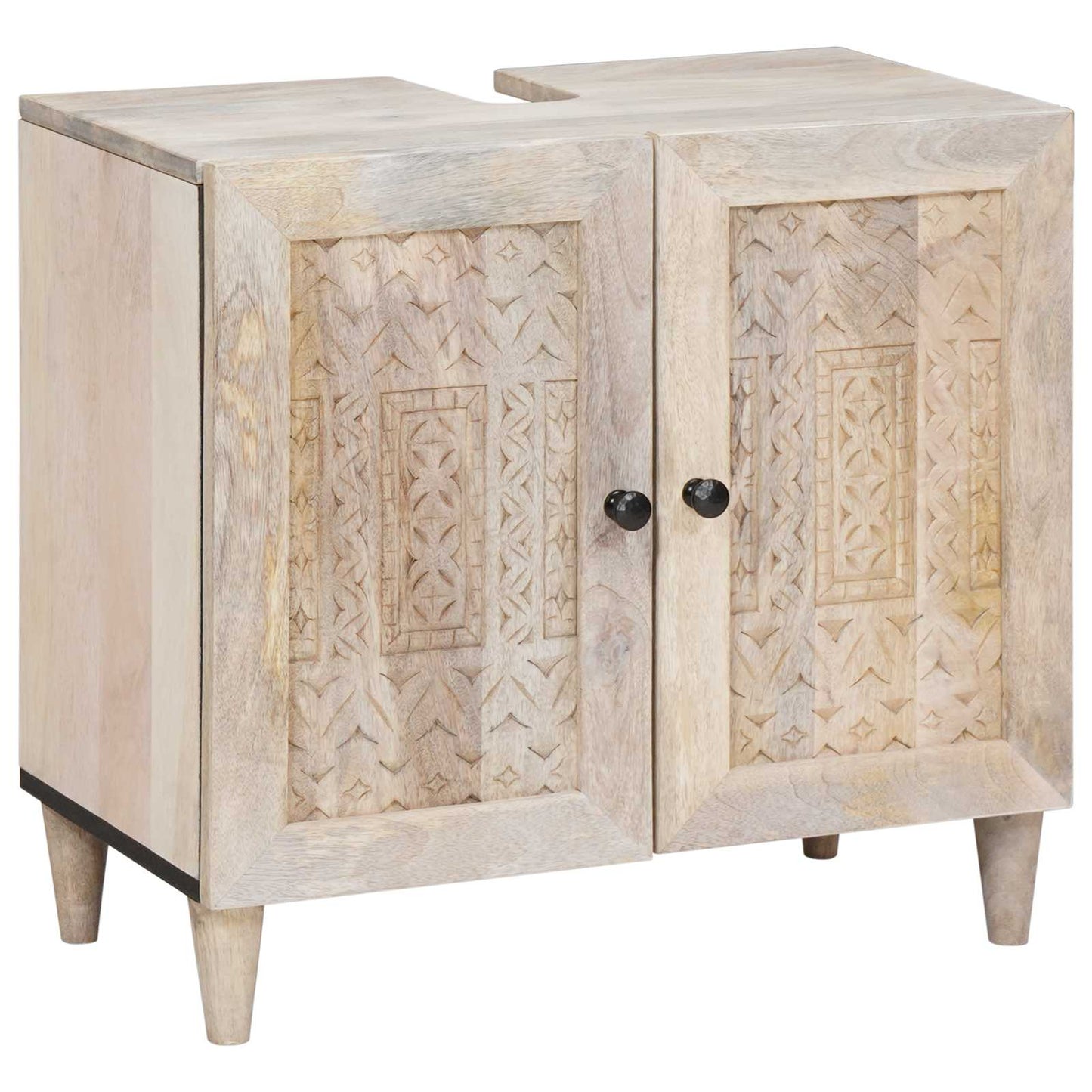 Bathroom Furniture Set with Drawer 3 pcs White Engineered Wood