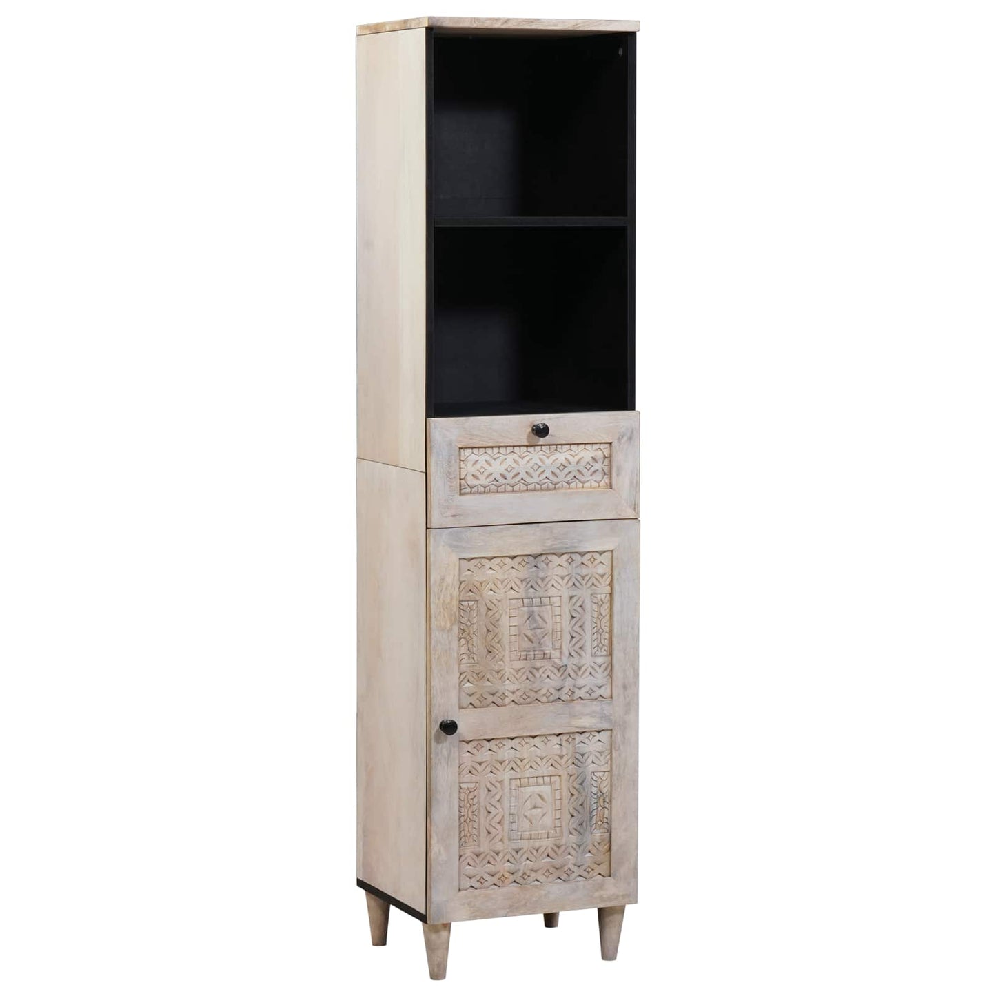 Bathroom Furniture Set with Drawer 3 pcs White Engineered Wood