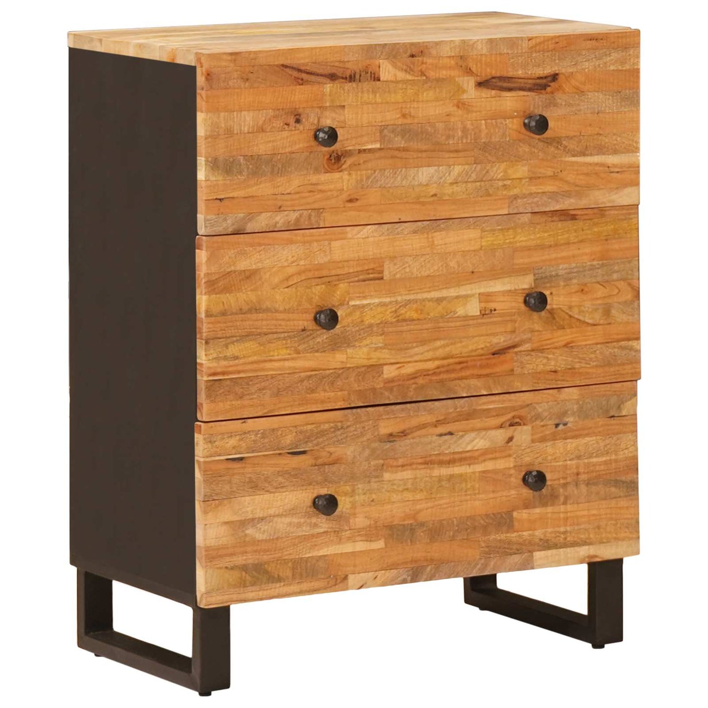 Sideboard 2 pcs Brown 60 x 33 x 75 cm Solid Mango Wood