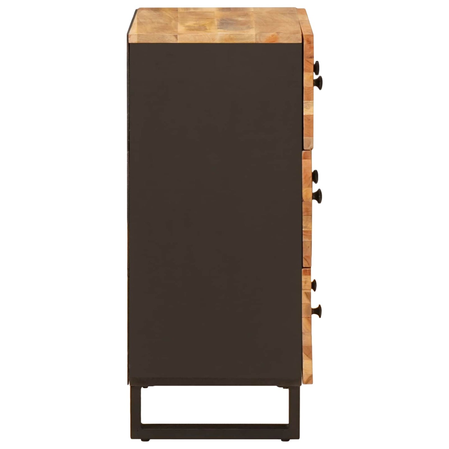 Sideboard 3 pcs Brown 60 x 33 x 75 cm Solid Mango Wood