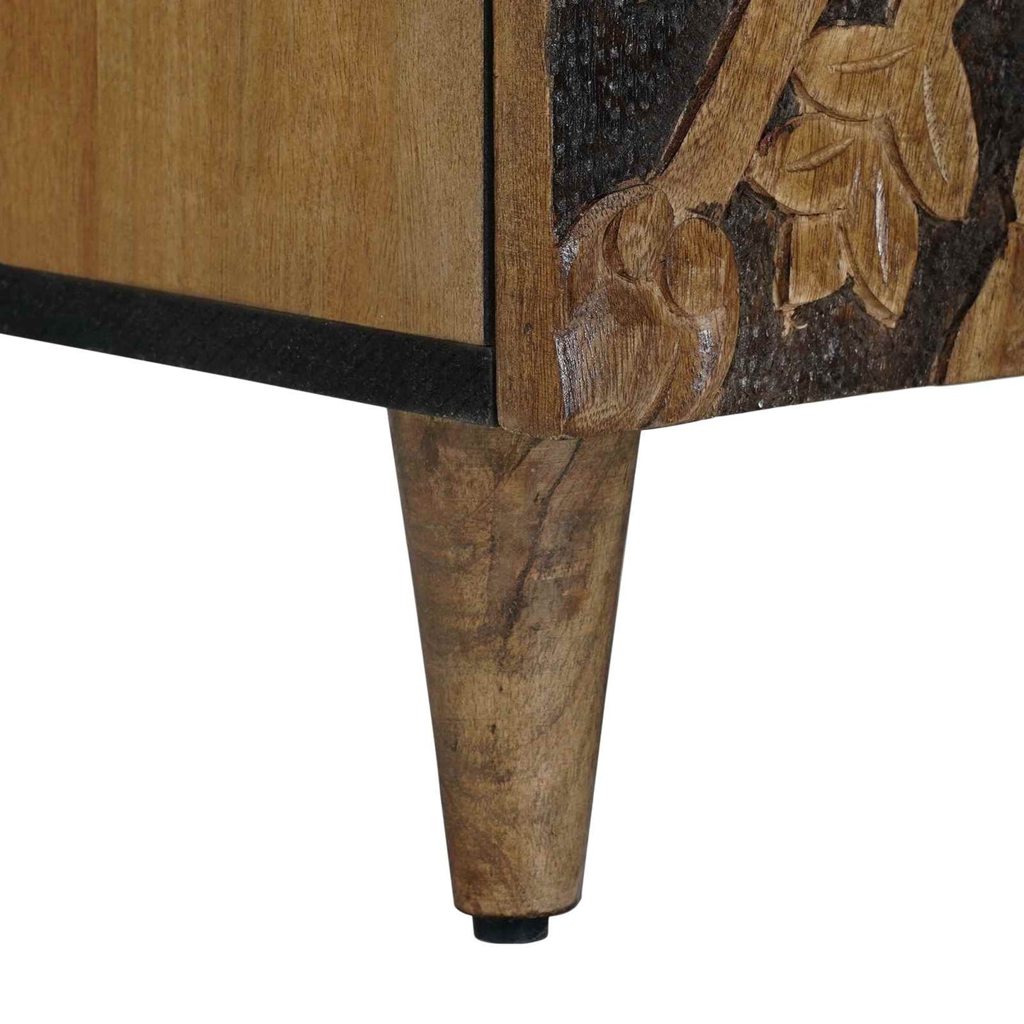 Bathroom Furniture Set with Door 2 pcs Brown Solid Mango Wood
