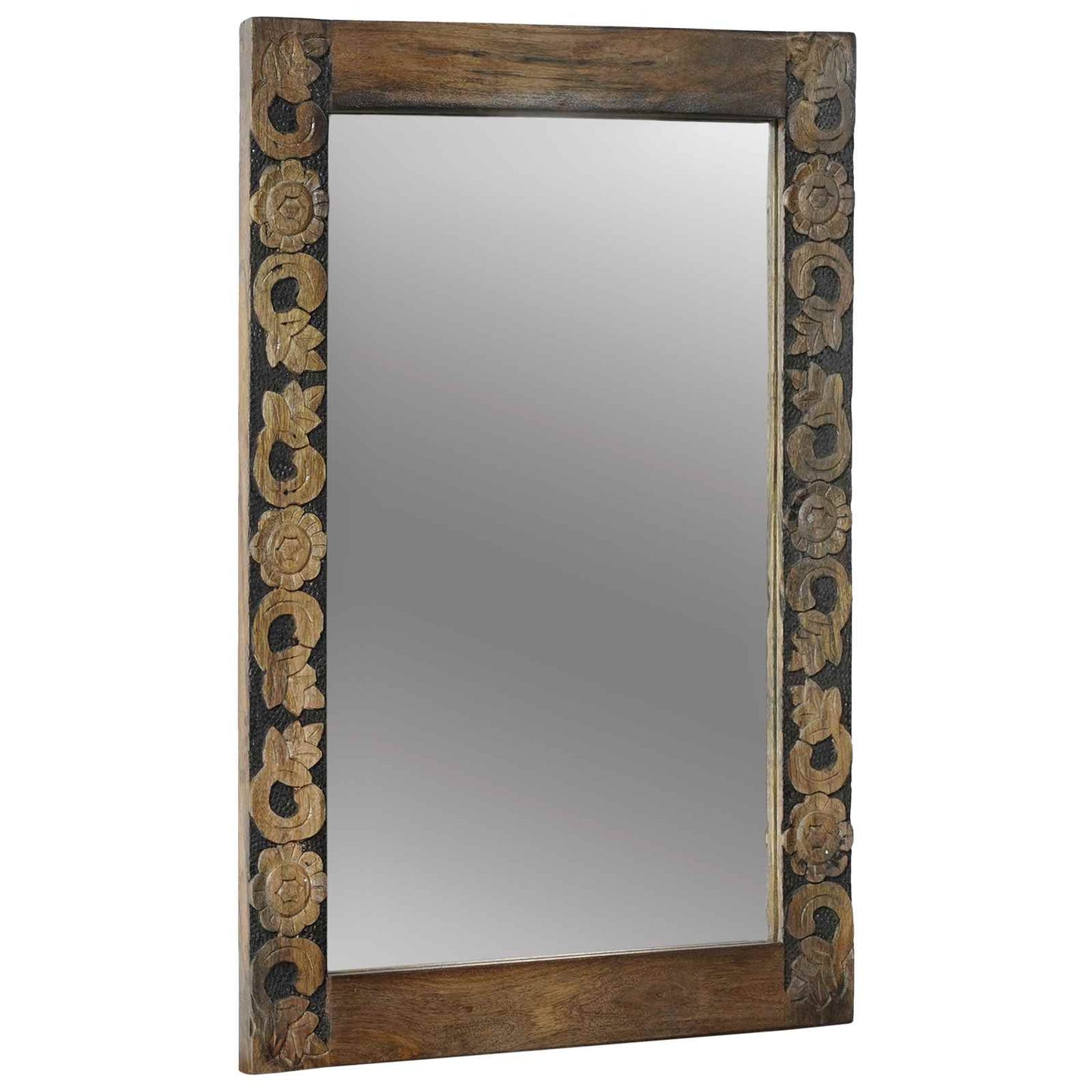 Bathroom Furniture Set with Drawer 4 pcs Brown Solid Mango Wood