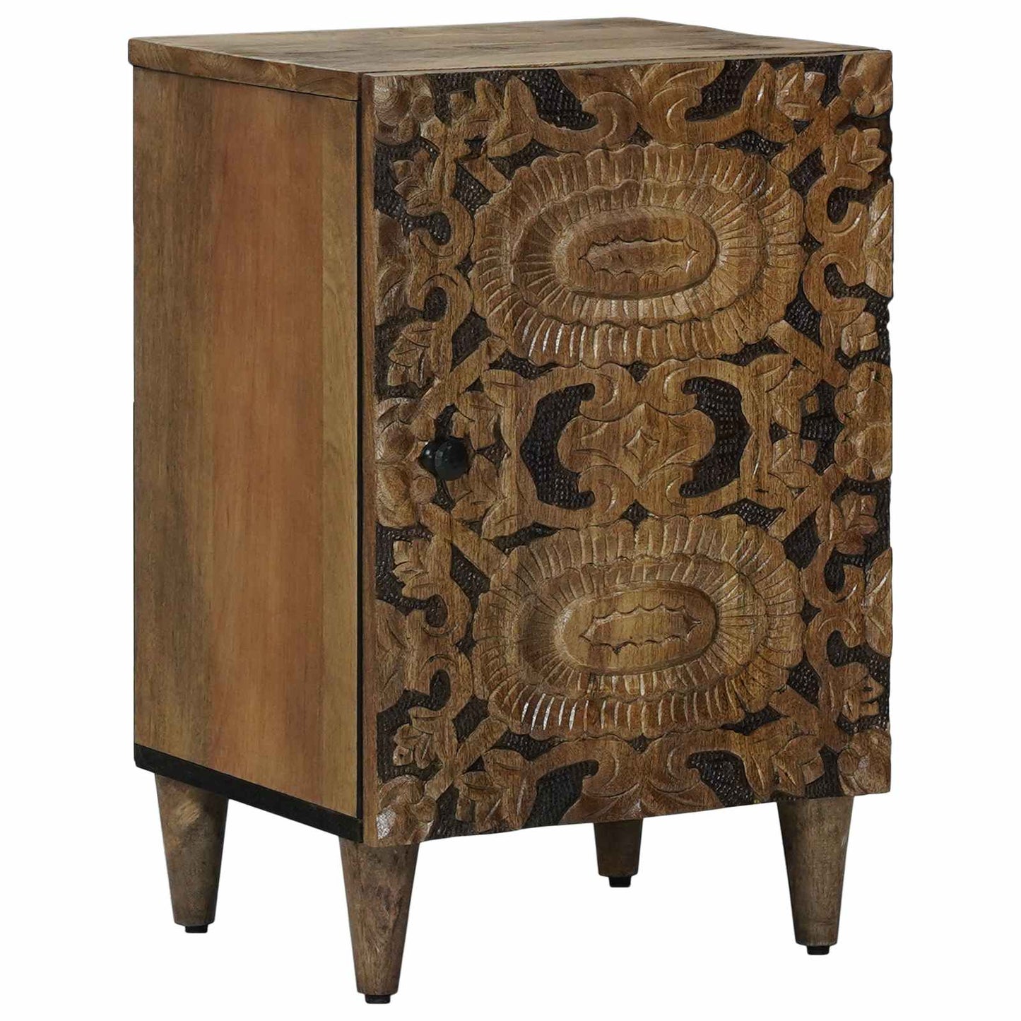 Bathroom Furniture Set with Drawer 4 pcs Brown Solid Mango Wood
