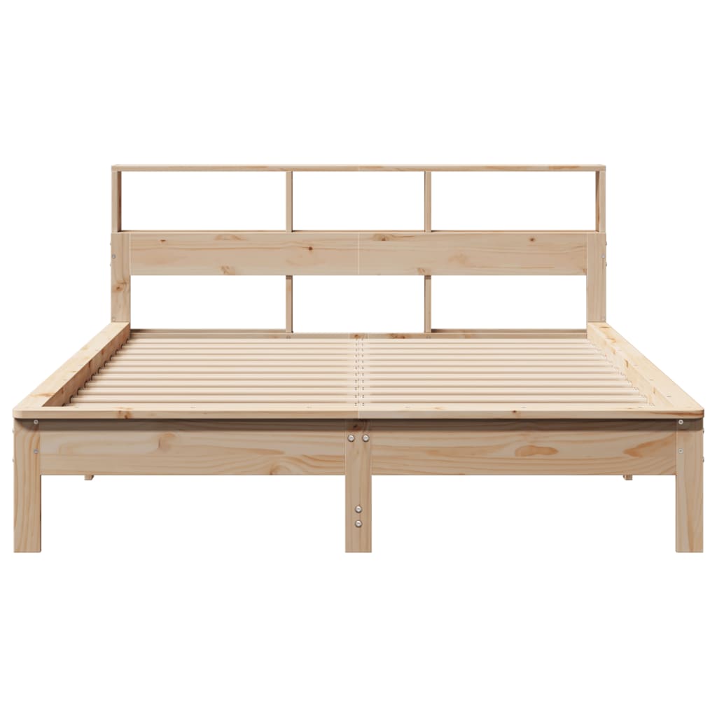 Bed Frame without Mattress 160x200 cm Solid Wood Pine