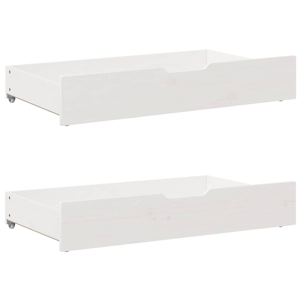Bookcase Bed without Mattress White 90x190 cm Single Solid Wood Pine