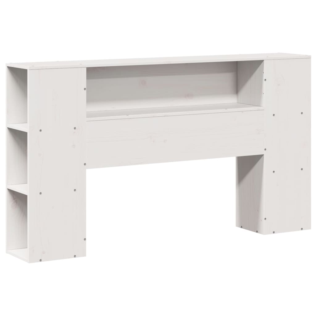 Bed Frame without Mattress White 135x190 cm Double Solid Wood Pine