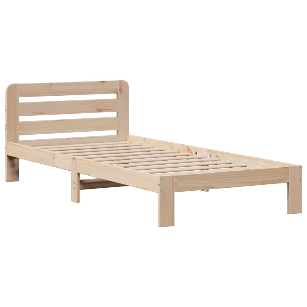 Bookcase Bed | Natural | Solid Pine Wood | Double | Bookcase Bed