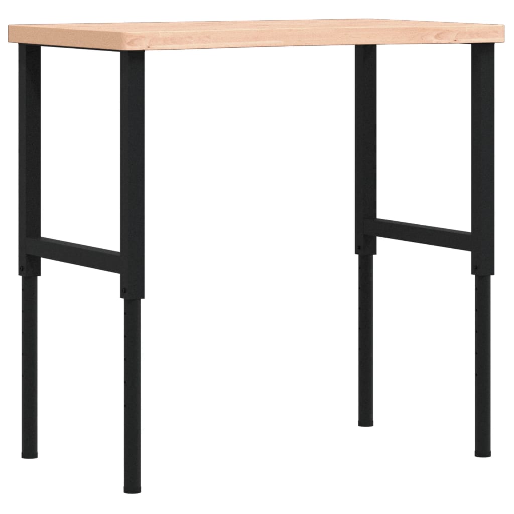 Workbench 100x(55-60)x(73-99.5) cm Solid Wood Beech