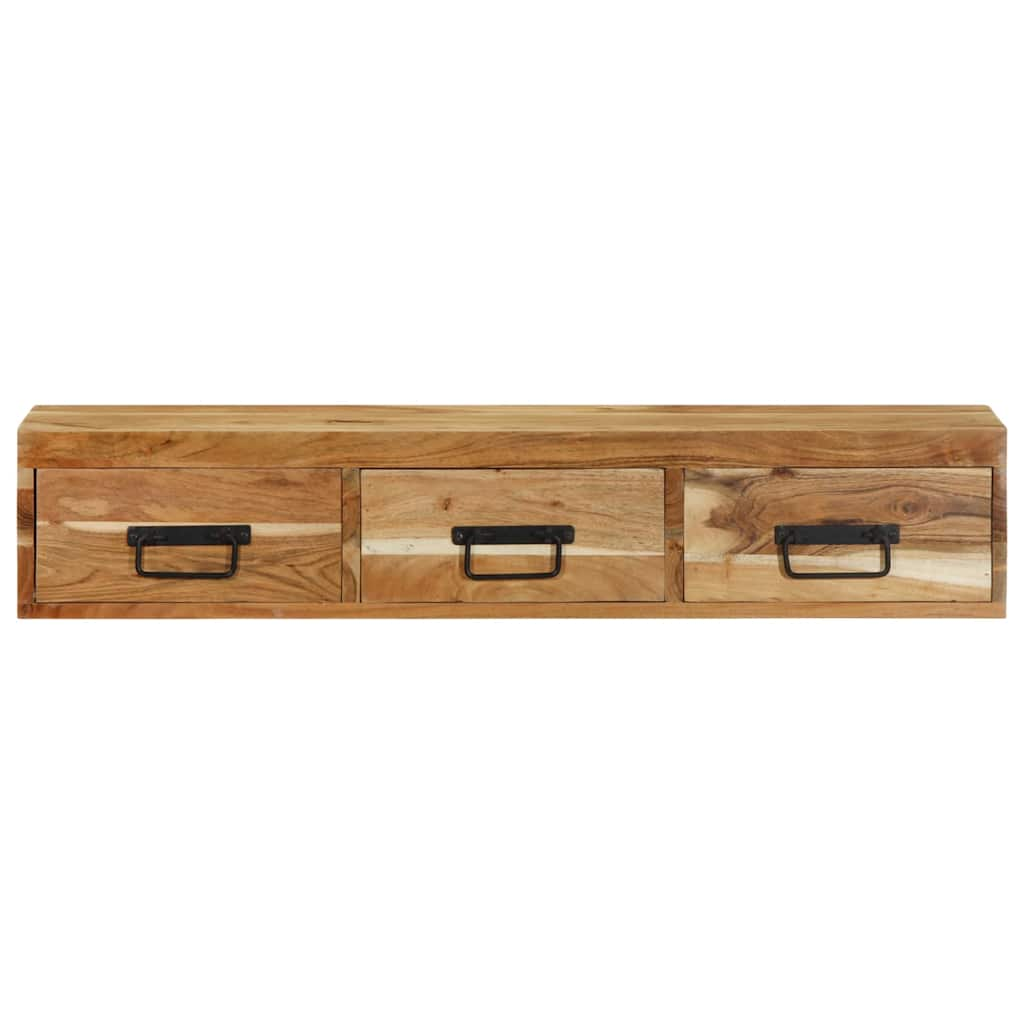 vidaXL Wall-mounted TV Cabinet 100x30x19 cm Solid Wood Acacia