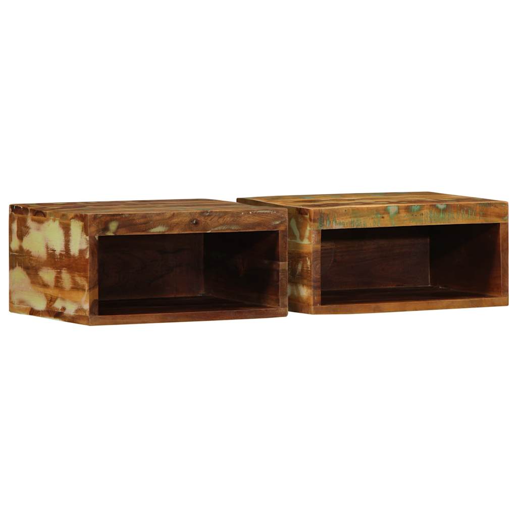 vidaXL Wall-mounted TV Cabinets 2 pcs Solid Wood Reclaimed