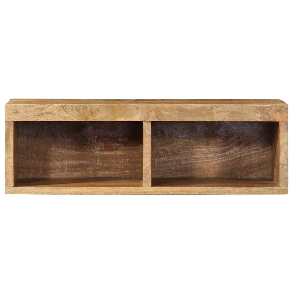 vidaXL Wall-mounted TV Cabinet 60x30x19 cm Solid Rough Wood Mango