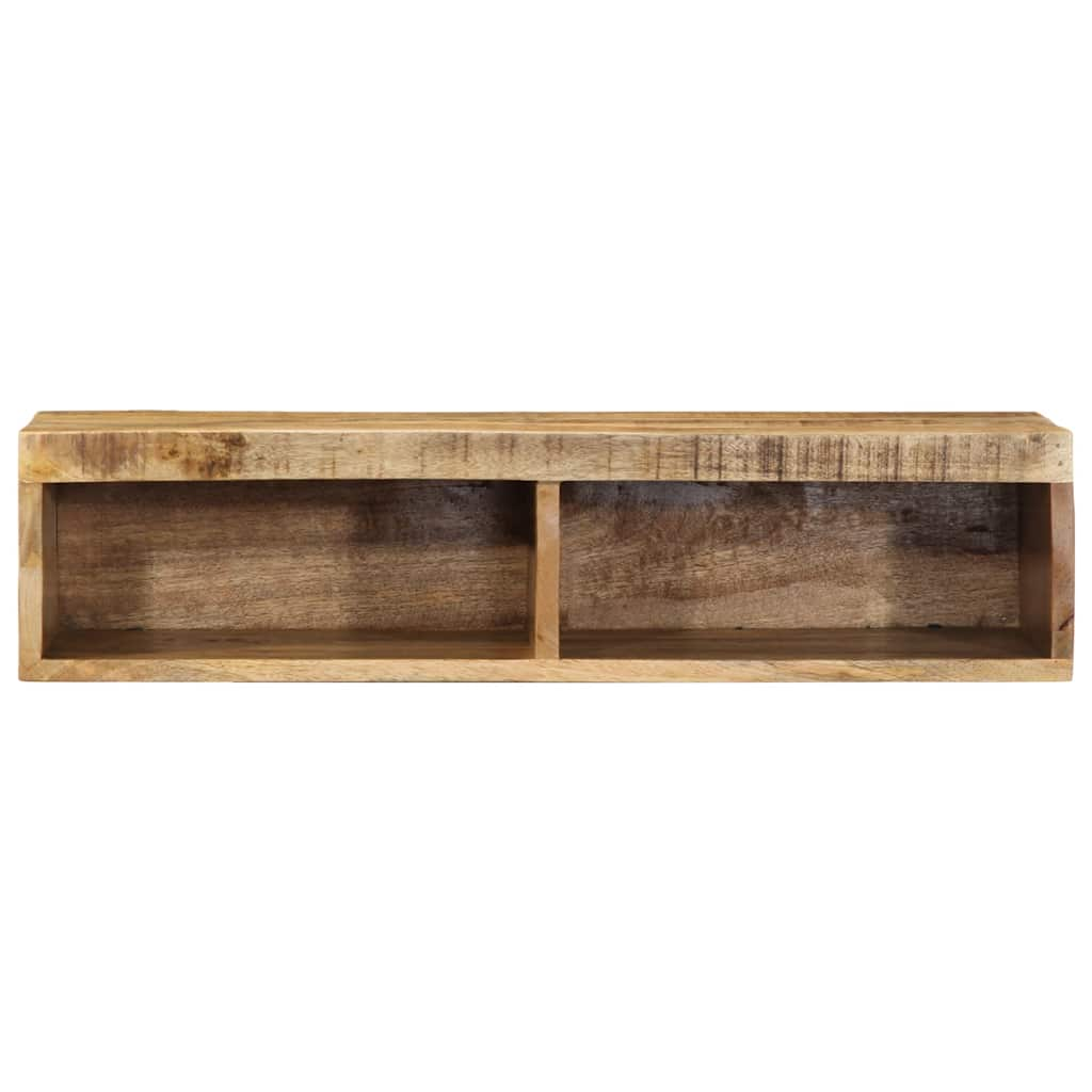 vidaXL Wall-mounted TV Cabinet 80x30x19 cm Solid Rough Wood Mango