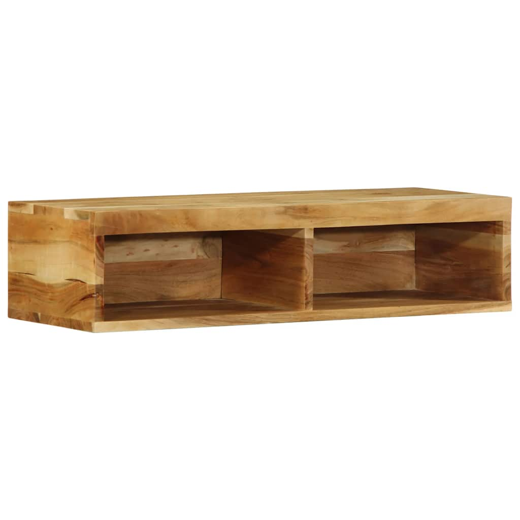 vidaXL Wall-mounted TV Cabinet 80x30x19 cm Solid Wood Acacia