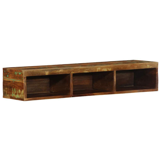 vidaXL Wall-mounted TV Cabinet 100x30x19 cm Solid Wood Reclaimed