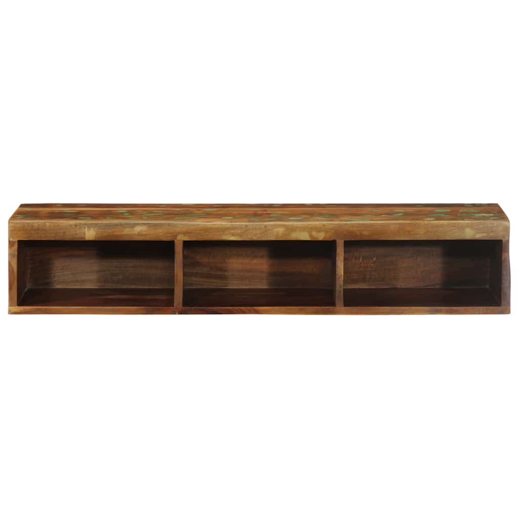 vidaXL Wall-mounted TV Cabinet 100x30x19 cm Solid Wood Reclaimed