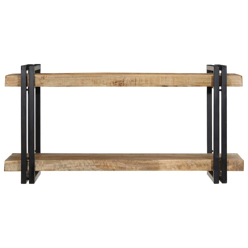 Wall Shelf 90x33x45 cm Solid Rough Wood Mango