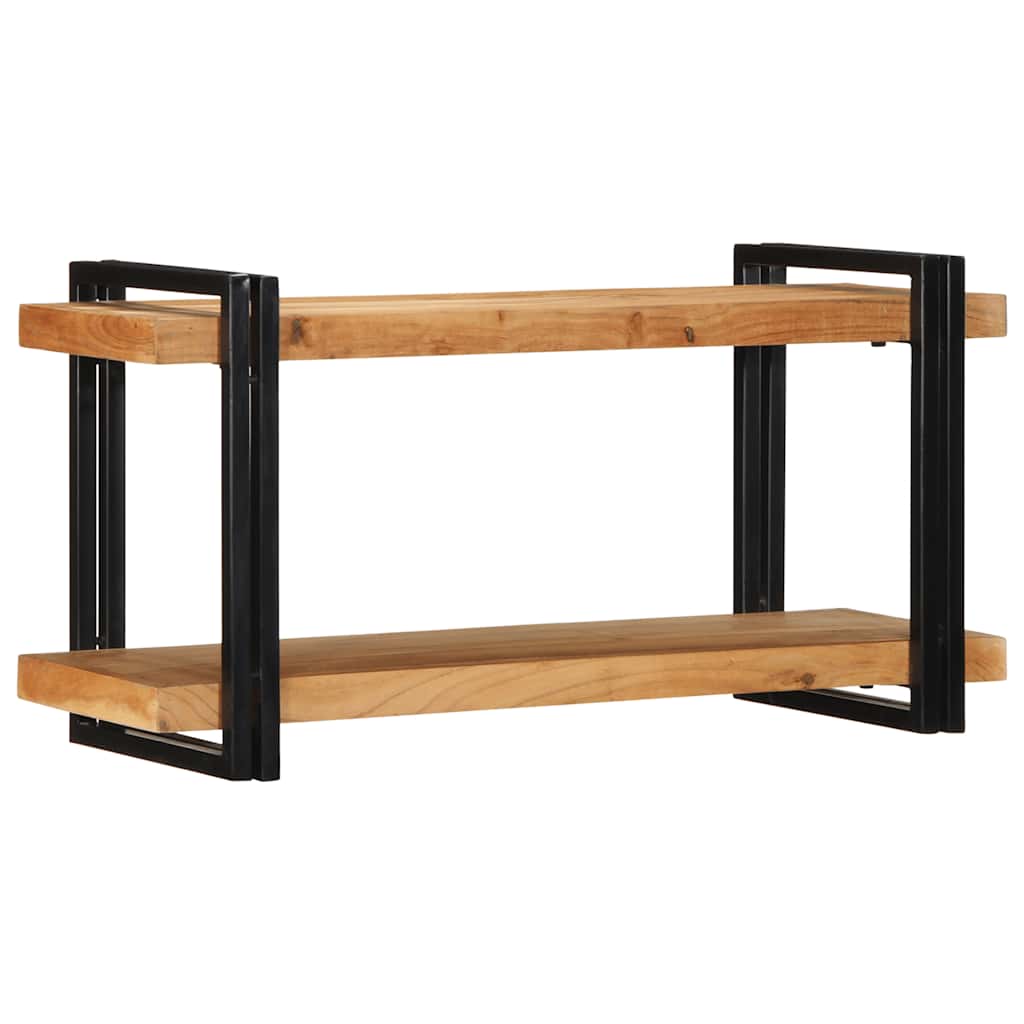 Wall Shelf 90x33x45 cm Solid Wood Acacia