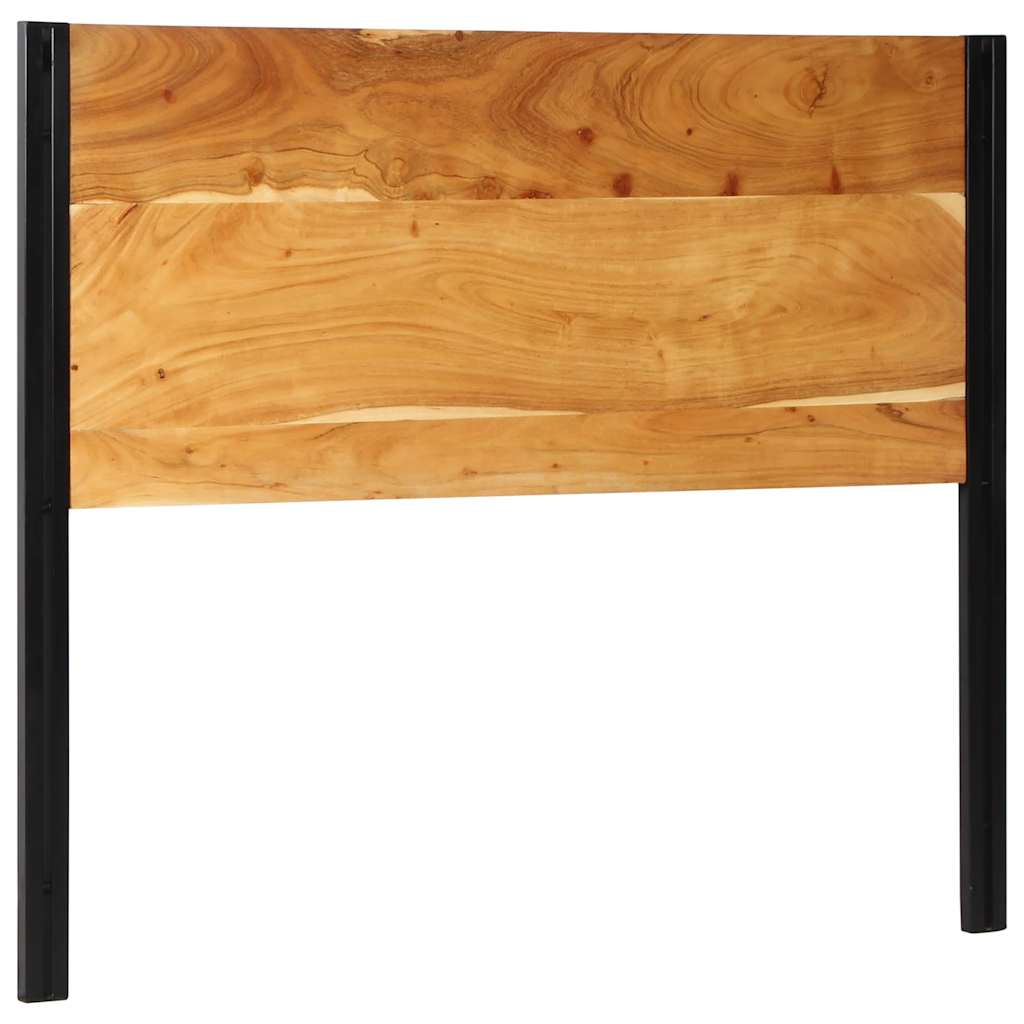 Headboard 120 cm Solid Wood Acacia and Iron