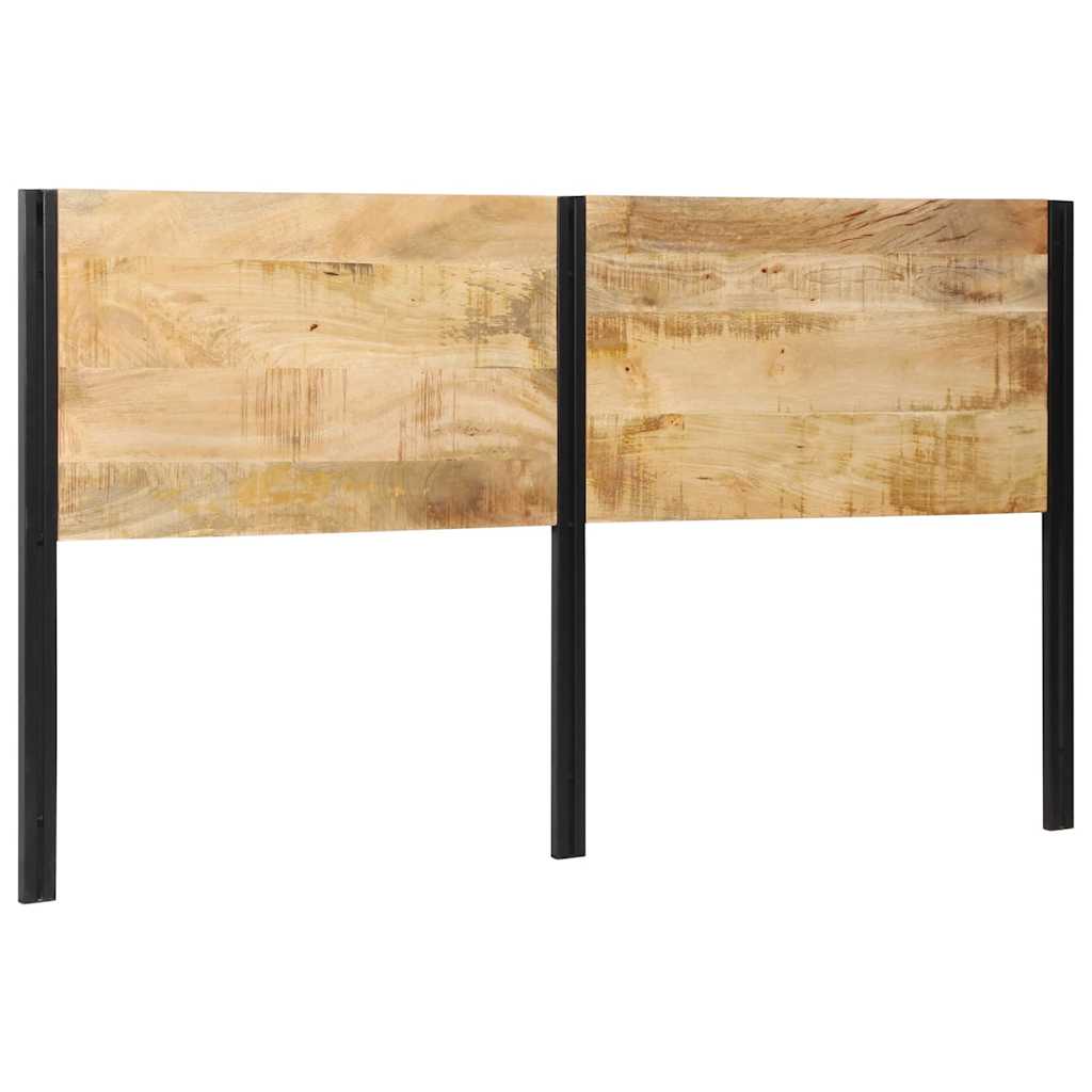 Headboard 180 cm Solid Wood Mango and Iron