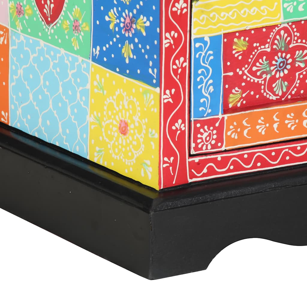 Bedside Cabinet Multicolour 40 x 35 x 45 cm Solid Mango Wood