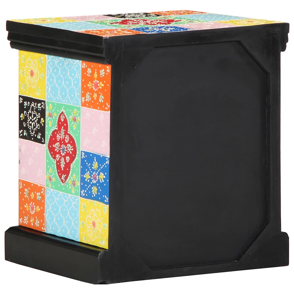 Bedside Cabinet Multicolour 40 x 35 x 45 cm Solid Mango Wood