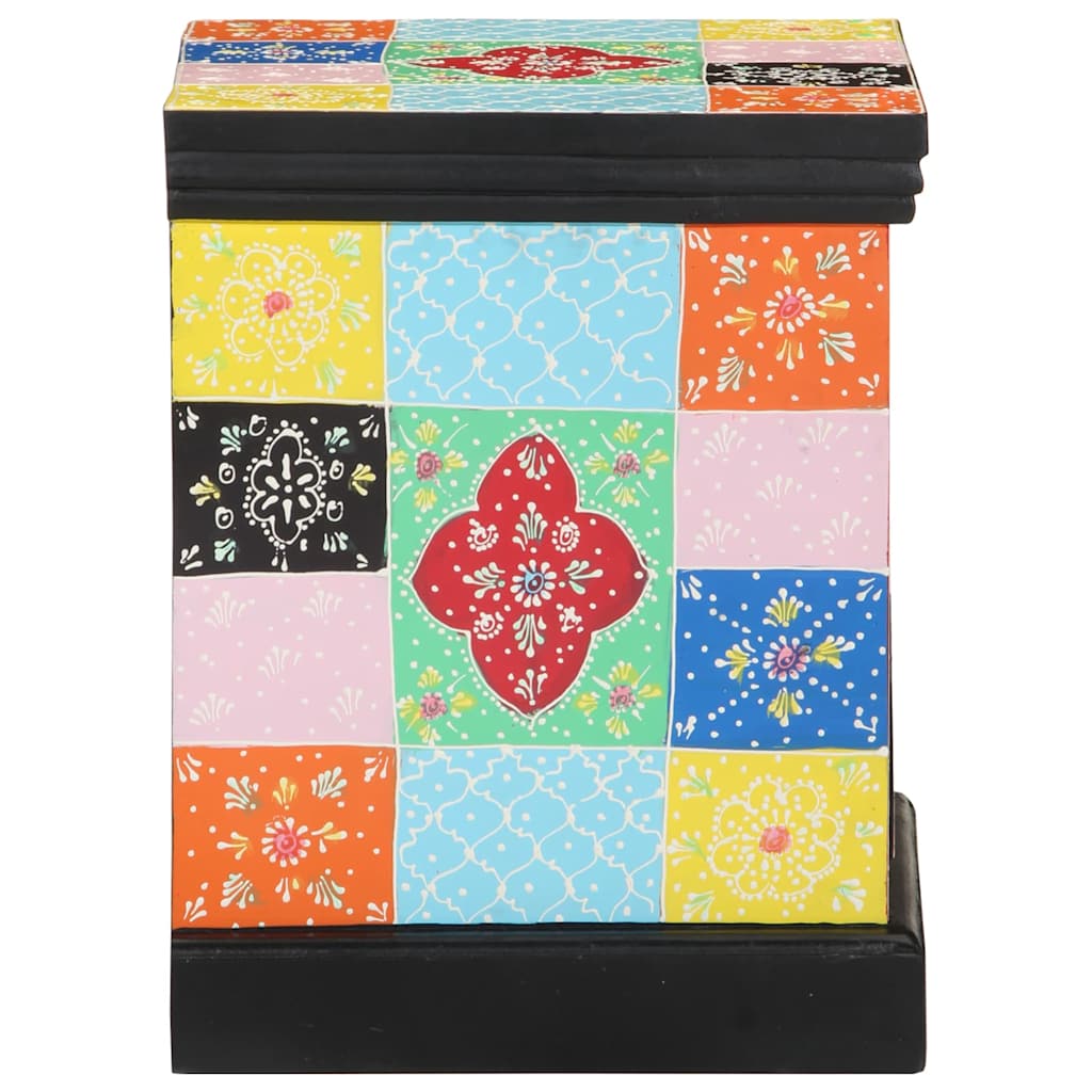 Bedside Cabinet Multicolour 40 x 35 x 45 cm Solid Mango Wood