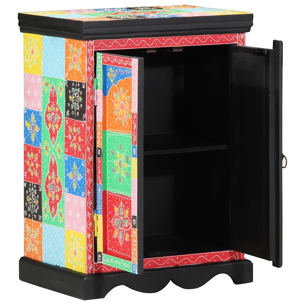 Console Table with Shelf with Door Multicolour 50 x 30 x 70 cm
