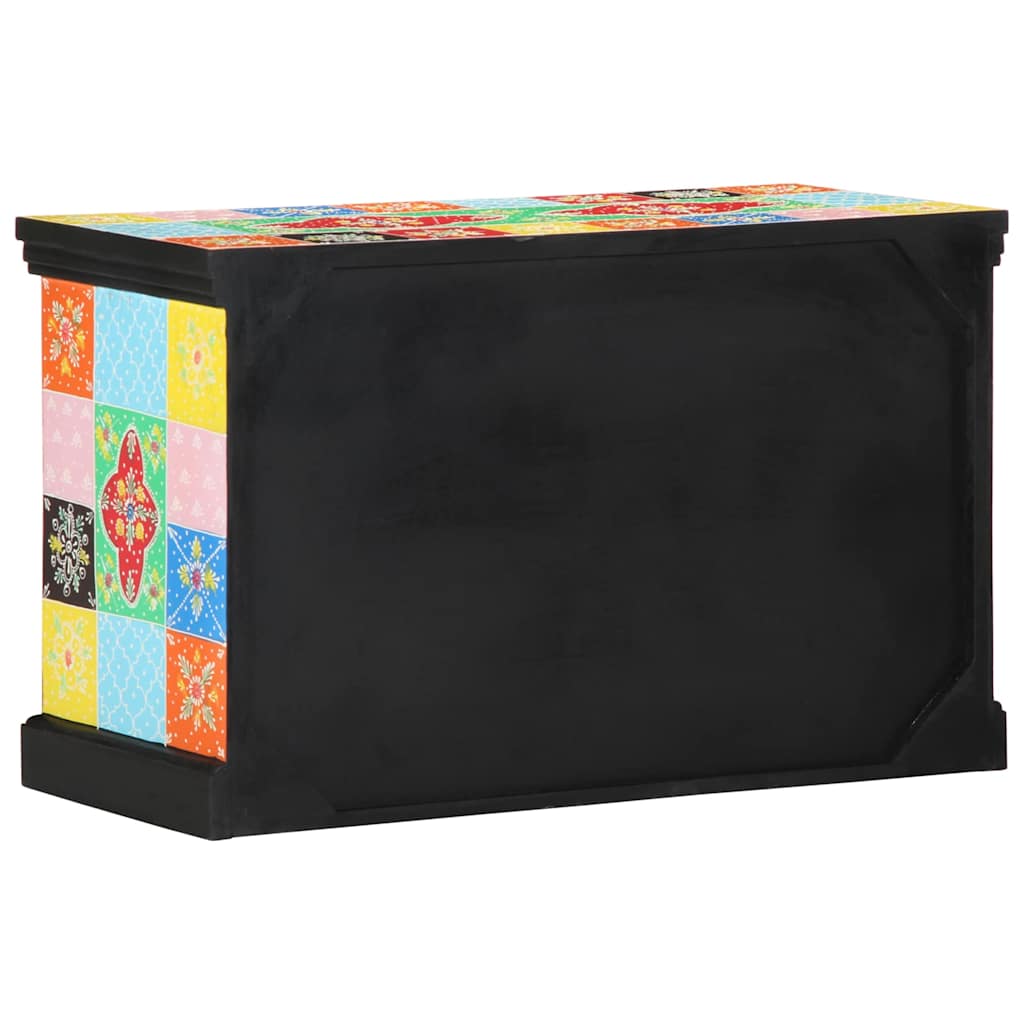 TV Cabinet Multicolour 80 x 35 x 50 cm Solid Mango Wood