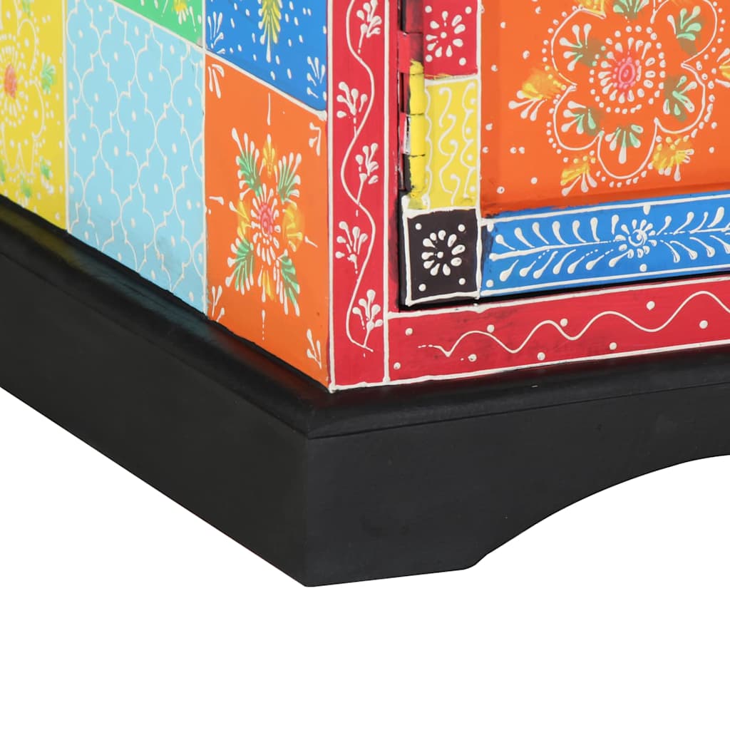 TV Cabinet Multicolour 100 x 35 x 50 cm Solid Mango Wood