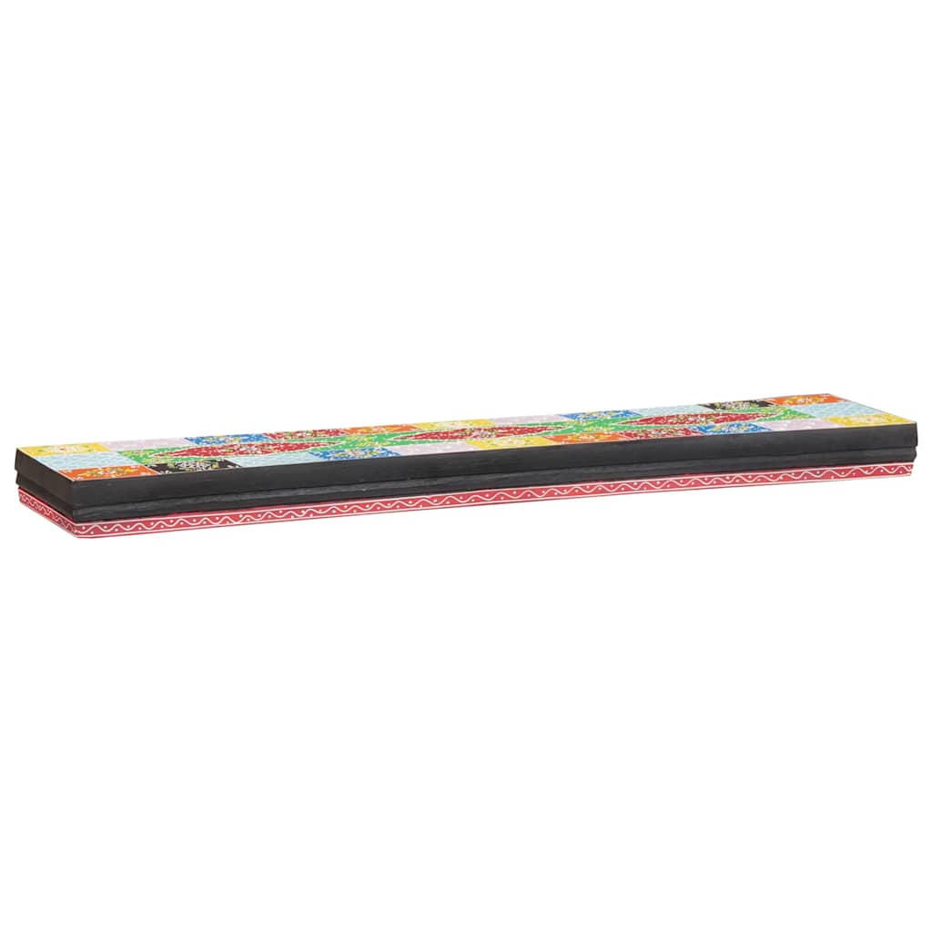 Wall Shelves 3 pcs Multicolour 100 x 20 x 6 cm Solid Mango Wood