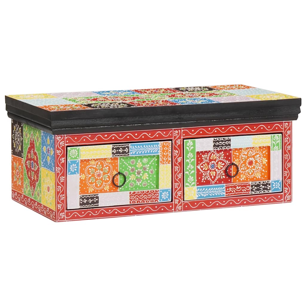 TV Cabinet Multicolour 60 x 30 x 24 cm Solid Mango wood