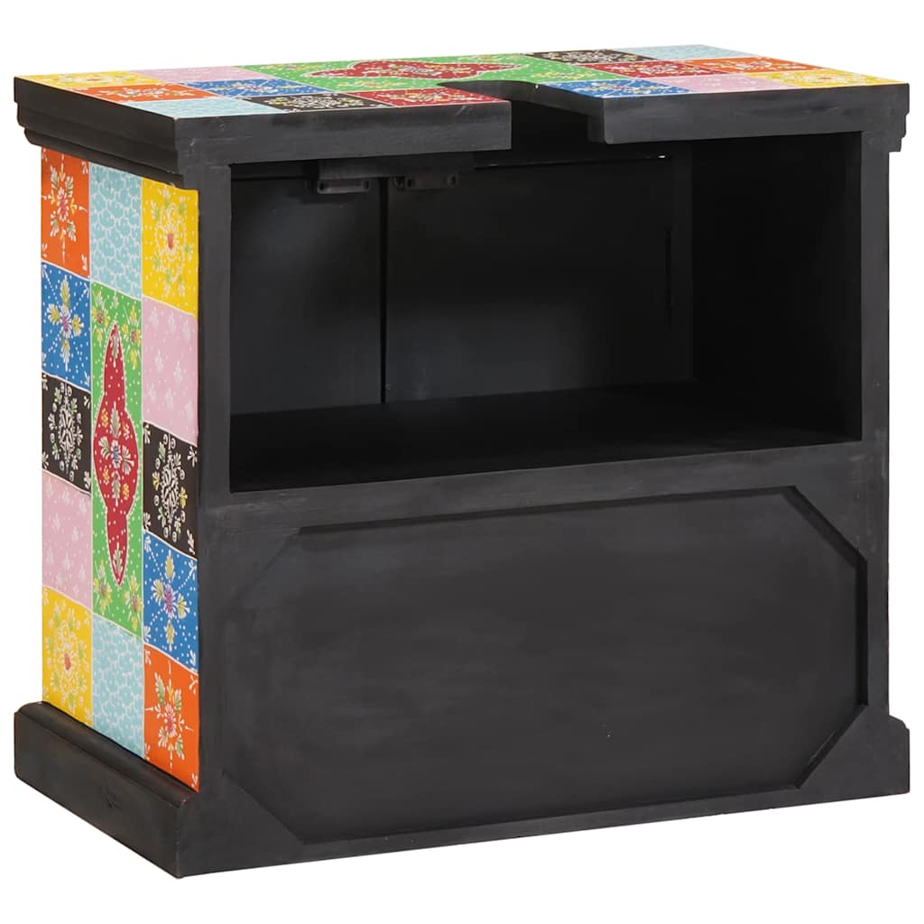 Sink cabinet with Door Brown 60 x 35 x 55 cm Solid Mango Wood