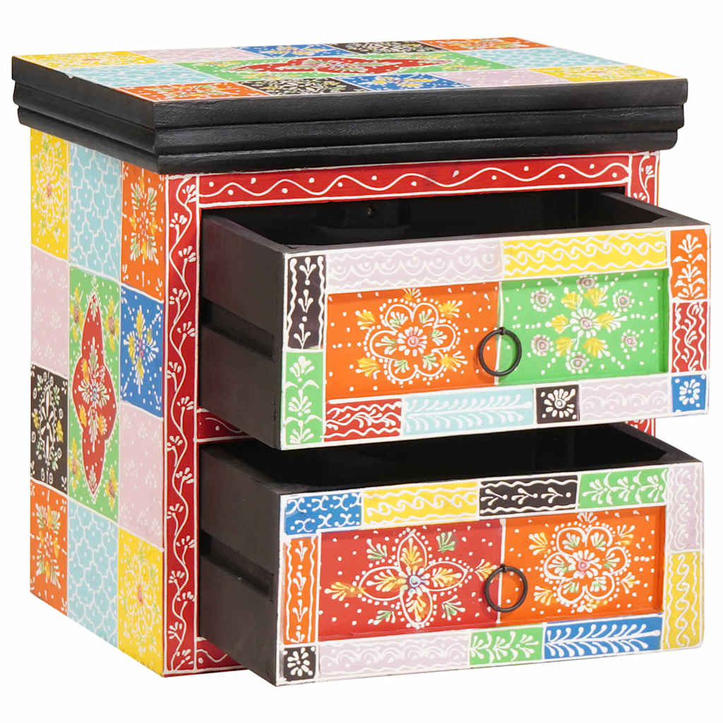 Bedside Cabinet with Drawer Multicolour 40 x 30 x 40 cm