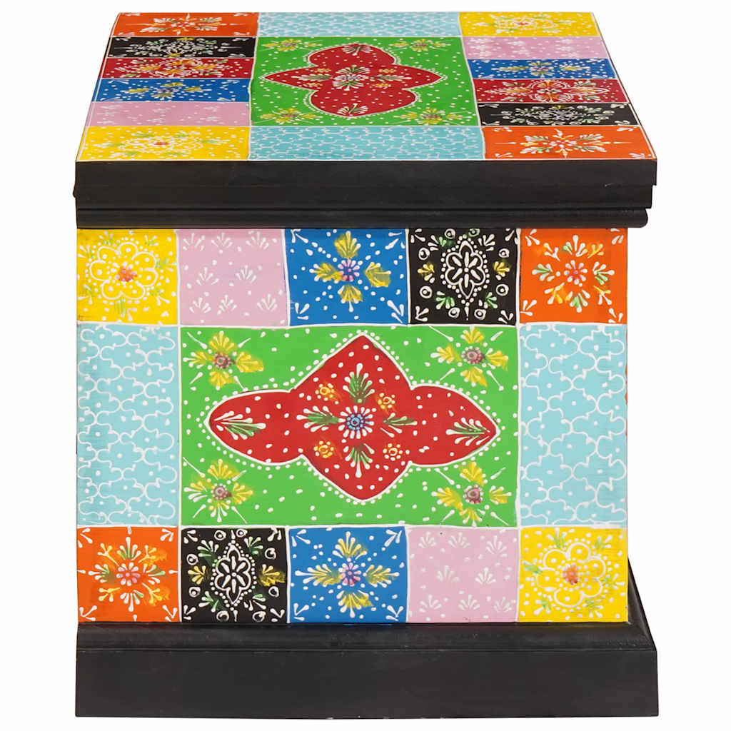 Storage Box Multicolour 60 x 40 x 40 cm Solid Mango wood