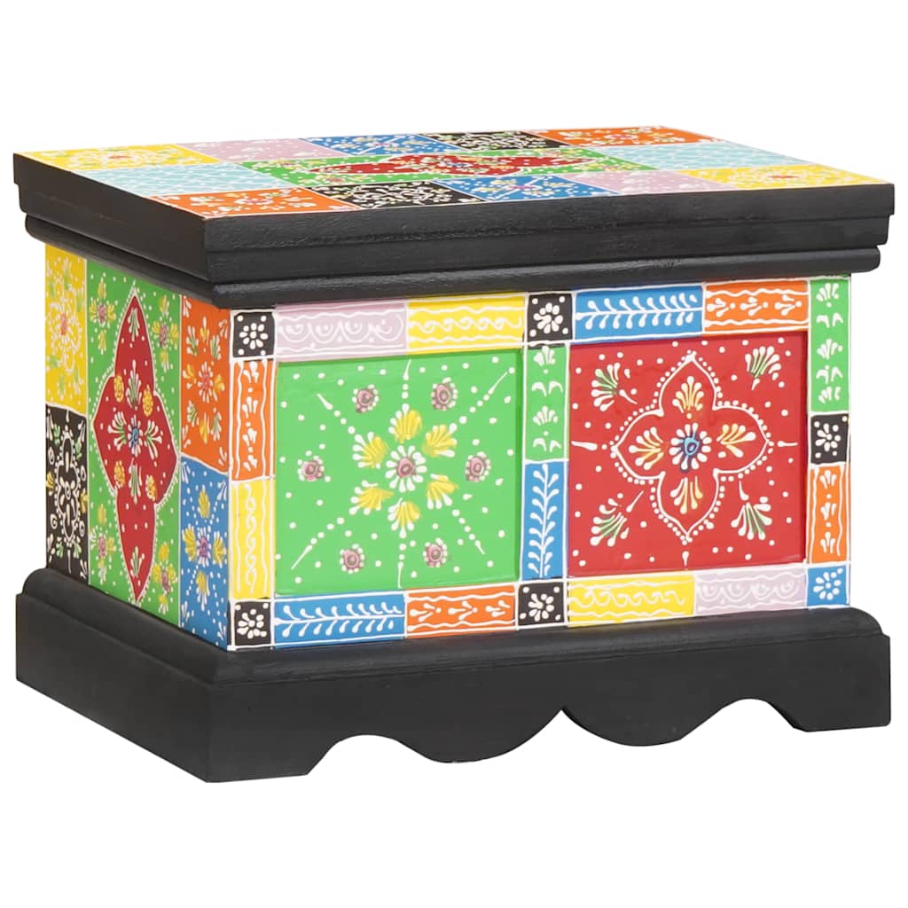 Storage Box Multicolour 40 x 30 x 30 cm Solid Mango wood