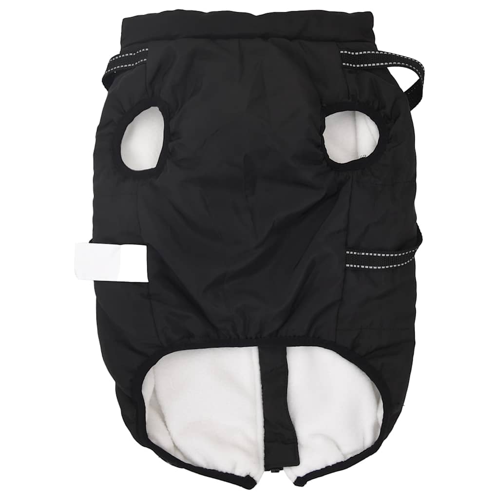 Dog Coat with Harness Waterproof Reflective Black 6XL