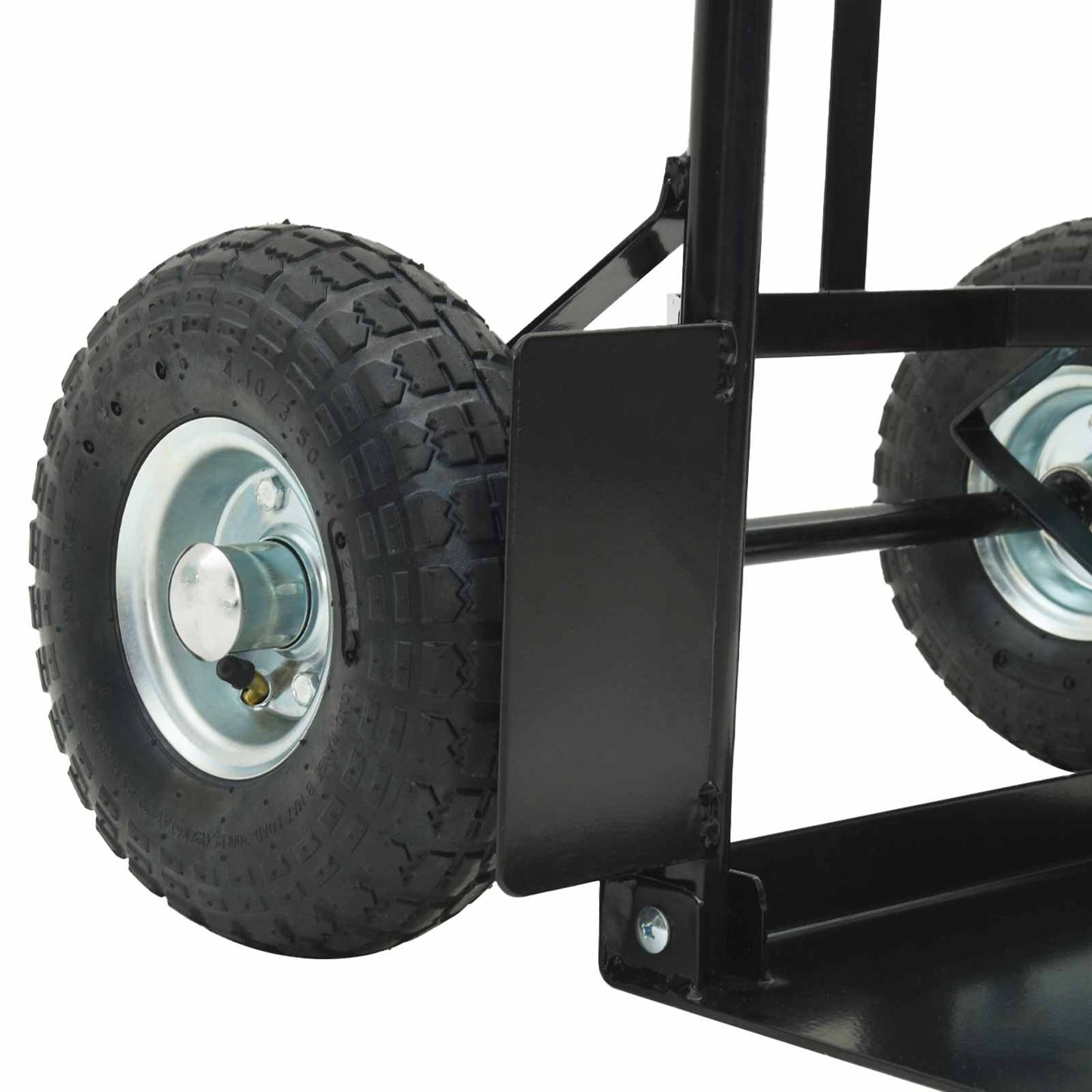 Extendable Hand Trolley Black and Red 57 x 46 x 113 cm Steel