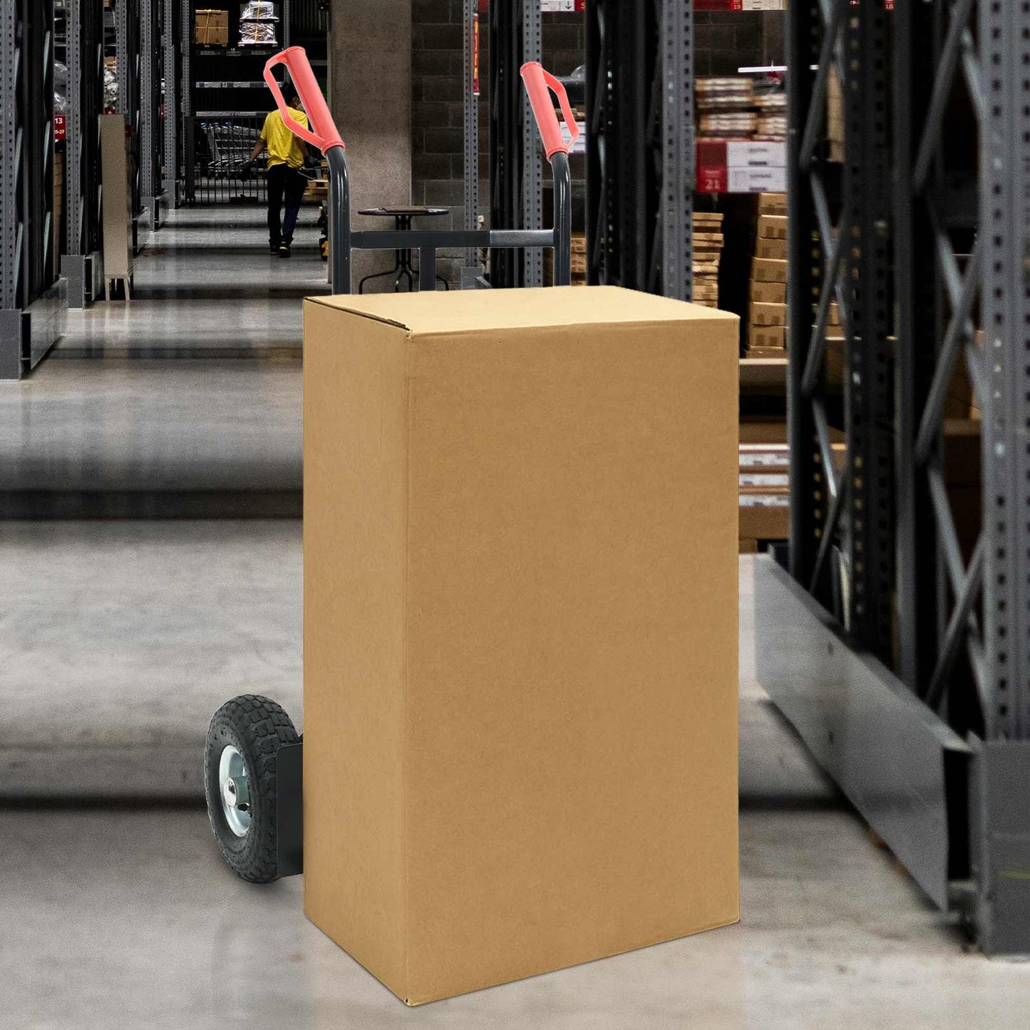 Extendable Hand Trolley Black and Red 57 x 46 x 113 cm Steel